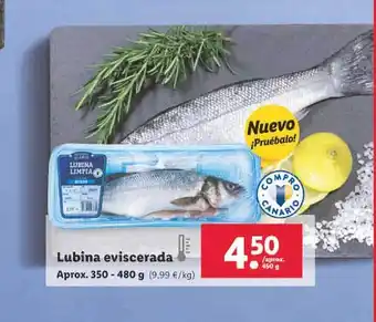 Lidl Lubina eviscerada oferta