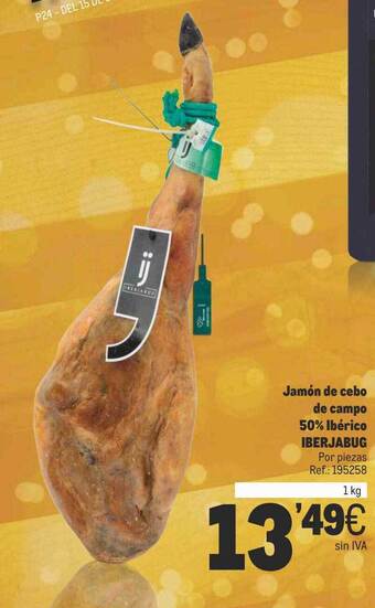 Makro Jamón de cebo de campo 50% ibérico iberjabug oferta