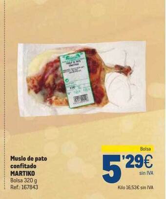 Makro Muslo de pato confitado martiko oferta