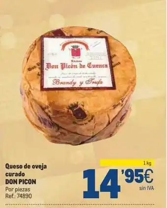 Makro Queso de oveja curado don picon oferta
