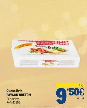 Makro Queso brie paysan breton oferta