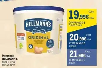 Makro Mayonesa hellmann's cubo 5 litros oferta