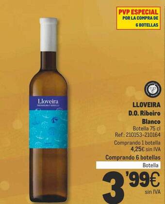 Makro Lloveira d.o. ribeiro blanco oferta