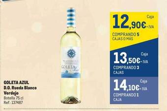 Makro Goleta azul d.o. rueda blanco verdejo oferta