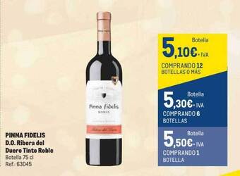 Makro Pinna fidelis d.o. ribera del duero tinto roble oferta