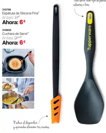 310799 Espátula de Silicona Fina, 310800 Cuchara de Servir