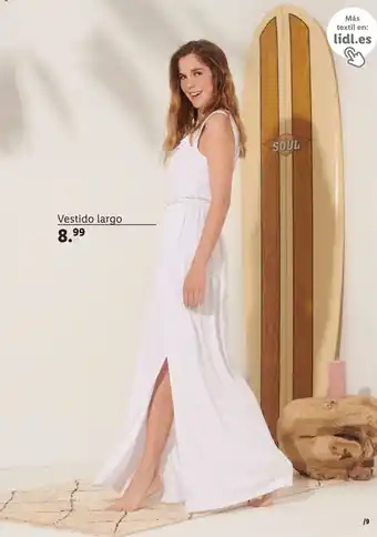 Lidl Vestido largo Más textil en: lidl.es oferta