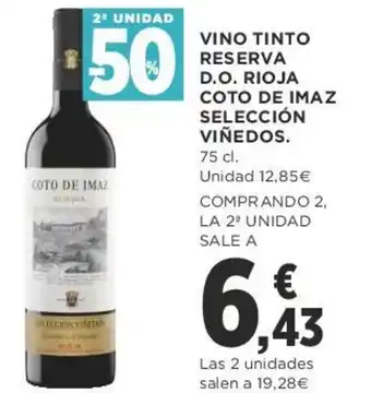 Supercor Vino Tinto Reserva D.O. Rioja Coto de Imaz Selección Viñedos 75 cl oferta