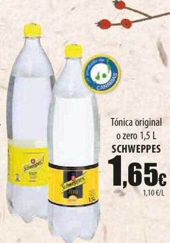 SPAR Lanzarote Tónica original o zero schweppes oferta
