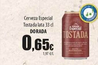 SPAR Lanzarote Cerveza especial tostada dorada oferta
