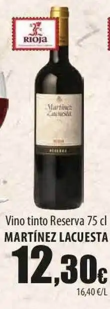 SPAR Lanzarote Vino tinto reserva martínez lacuesta oferta