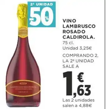 Supercor Vino Lambrusco Rosado Caldirola 75 cl oferta