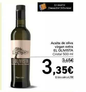 Carrefour El Olivista Aceite de oliva virgen extra Cristal 500ml oferta