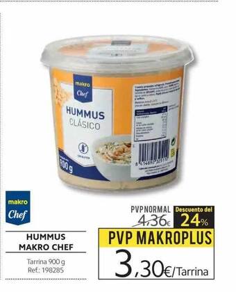 Makro Hummus Makro Chef Tarrina 900g oferta