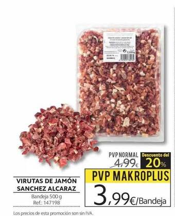 Makro Virutas De Jam_n Sanchez Alcaraz 500g oferta