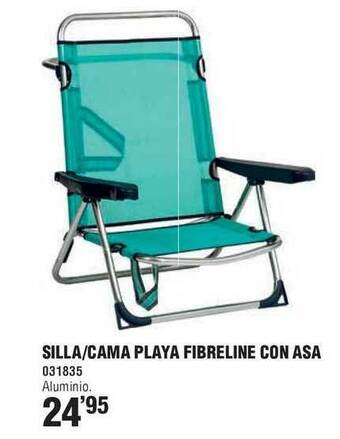 Optimus Silla Cama Playa Fibreline Con Asa 031835 oferta