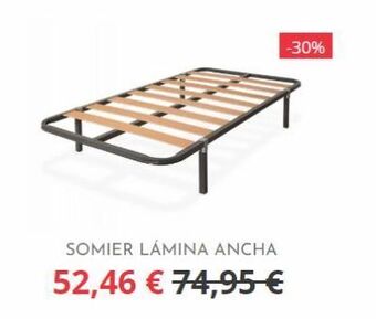 Hogarium Somier lámina ancha 52,46 € 74,95 € -30% oferta