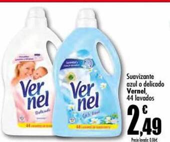 Unide Supermercados Suavizante azul o delicado vernel 44 lavados oferta