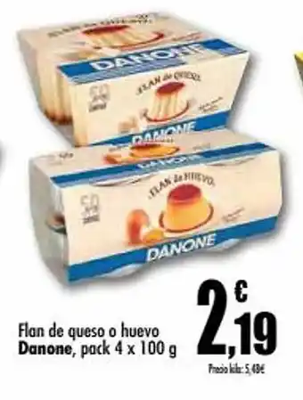 Unide Supermercados Flan de queso o huevo danone oferta
