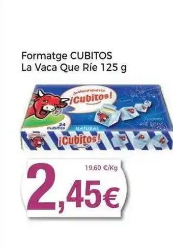 Supermercats Jespac Formatge cubitos la vaca que ríe oferta