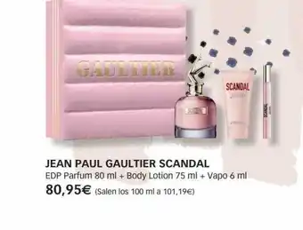 Perfumería Prieto Jean paul gaultier scandal edp parfum 80 ml + body lotion 75 ml vapo 6 ml oferta
