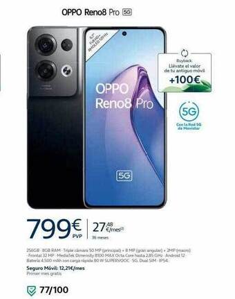 Movistar Oppo reno8 pro 5g oferta