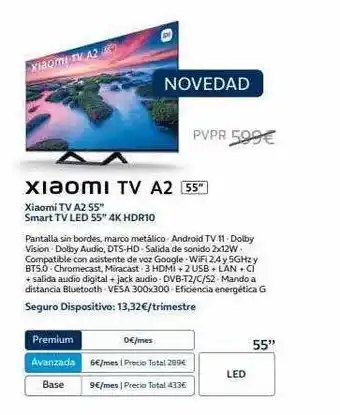 Xaiomi tv a2 55