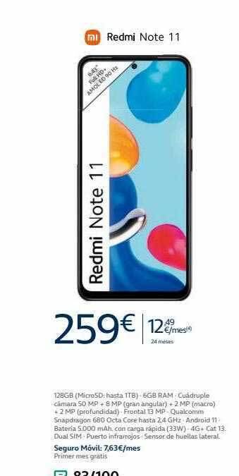 Movistar Redmi note 11 oferta