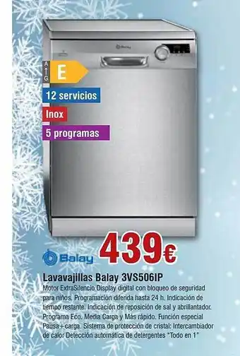 FROIZ Balay lavavajillas 3vs506ip oferta