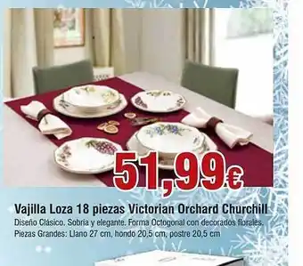 FROIZ Vijilla loza 18 piezas victorian orchard churchill oferta
