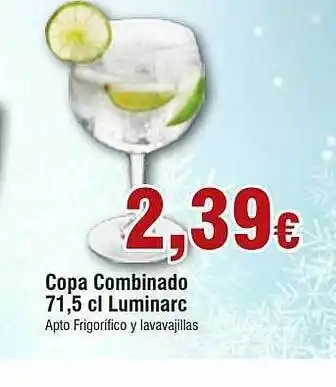 FROIZ Copa combinado luminarc oferta