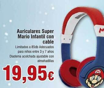 FROIZ Auriculares super mario infantil con cable oferta