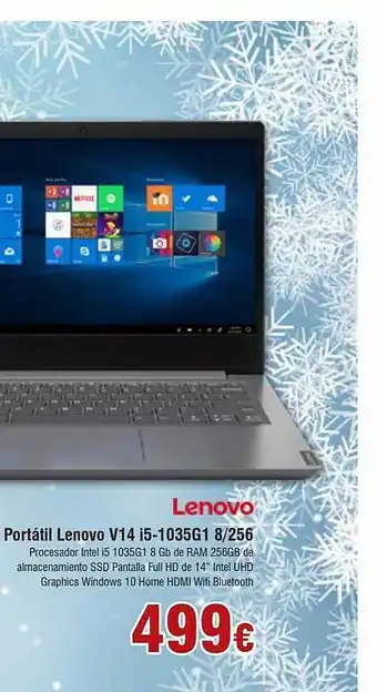 FROIZ Portátil lenovo v14 i5-1035g1 8 2546 oferta