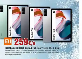 FROIZ Tablet xiaomi redmi pad 3 64gb 10.6 oferta