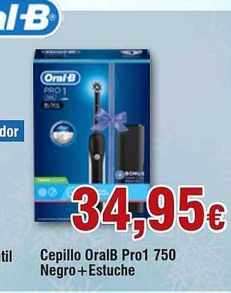 FROIZ Cepillo oralb pro1 750 negro + estuche oferta
