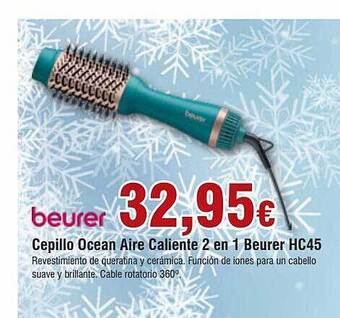 FROIZ Cepillo ocean aire caliente 2 en 1 beurer hc45 oferta