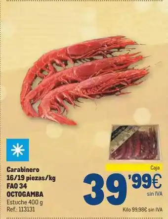 Makro Carabinero fao 34 octogamba oferta