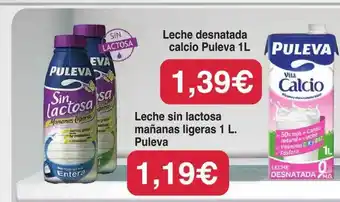 Spar La Palma Leche desnatada calcio puleva o sin lactosa mañanas ligeras puleva oferta