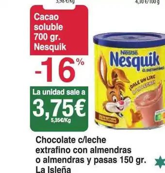 Spar La Palma Cacao soluble nesquik oferta