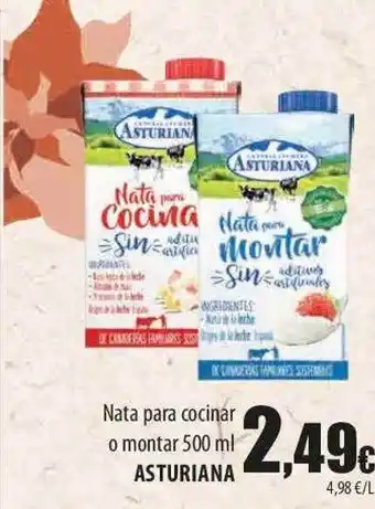 SPAR Lanzarote Nata para cocinar o montar asturiana oferta