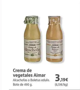 Supermercados Sánchez Romero Crema de vegetales aimar oferta