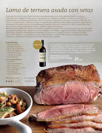 Supermercados Sánchez Romero Vino tinto crianza d.o. ribera del duero arzuaga oferta
