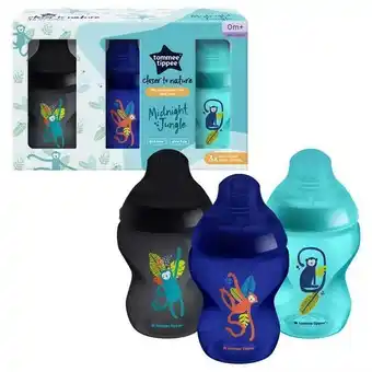 MiFarma Tommee tippee closer to nature biberón jungle blue +0m 260 ml 3 uds oferta