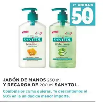 Supercor Sanytol Jabón de Manos 250 ml Y Recarga de 200 `ml oferta