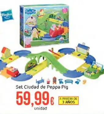 FROIZ Set ciudad de peppa pig oferta