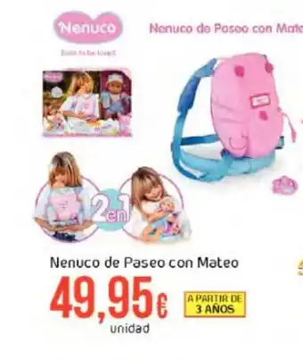 FROIZ Nenuco de paseo con mateo oferta