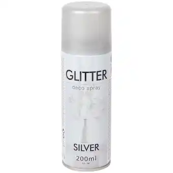 Action Pintura con purpurina plateada en espray oferta