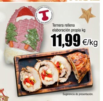 FROIZ Ternera Rellena Elaboración Propia kg oferta