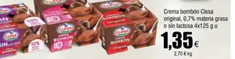 FROIZ Crema Bombón Clesa Original 0.7% Materia Grasa o Sin Lactosa oferta