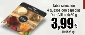 FROIZ Tabla Selección 4 Quesos con Especias Dom Villas 4x50g oferta